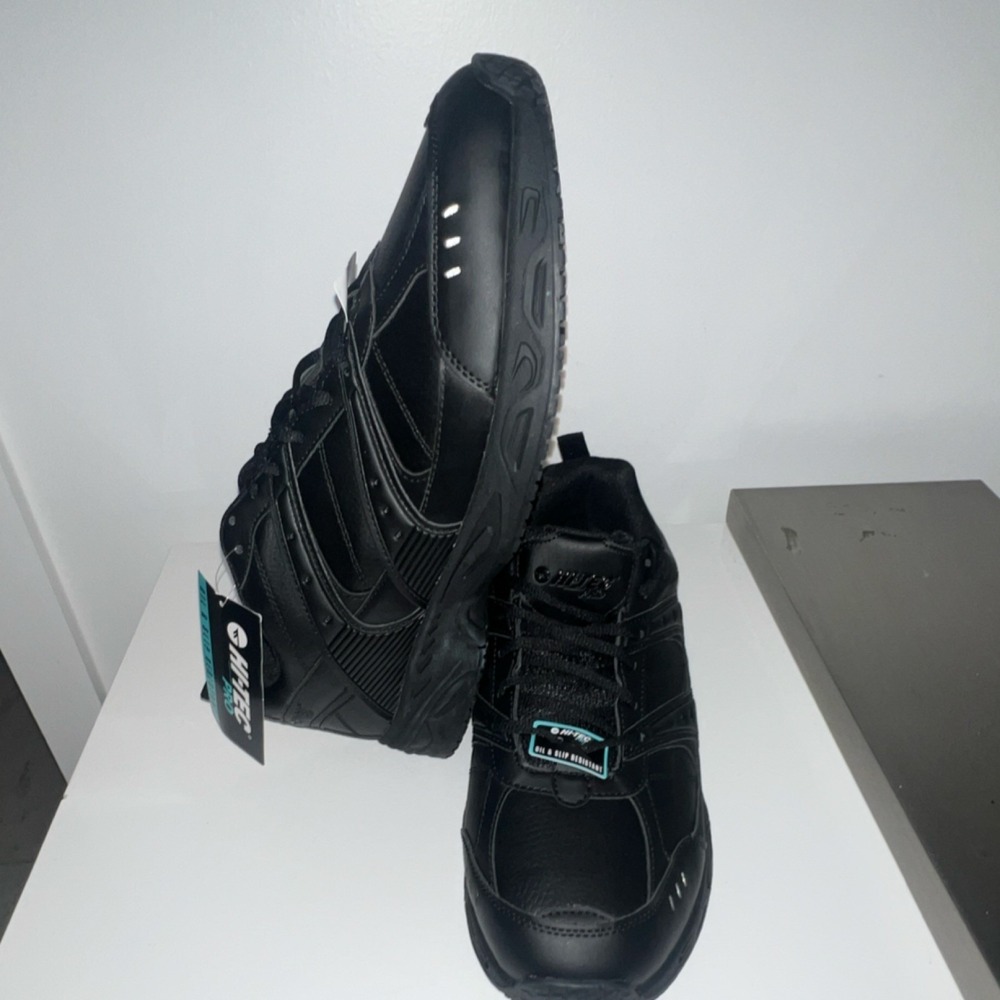 17N11/HI-TEC Pro HT SR Fusion Black X-Wide Men's Work Sneaker Oil Slip Resistant - Picture 2 of 11